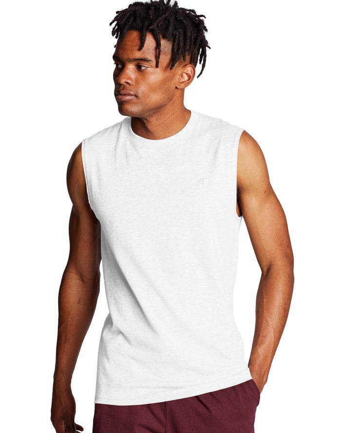 Champion Tanktop Heren - Wit - Classic Jersey ( 801945-NIT )